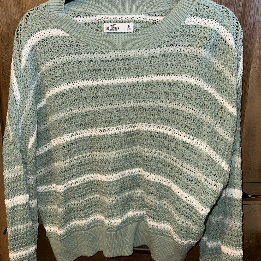 Hollister Crochet Sweater